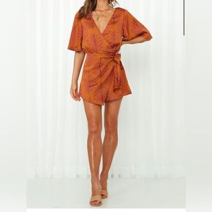 Rust color romper